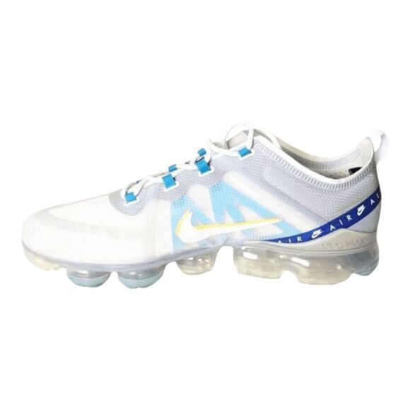 NIKE Air VaporMax 2019 \'White University Gold Wolf Grey\' Running Shoes Size 11.5